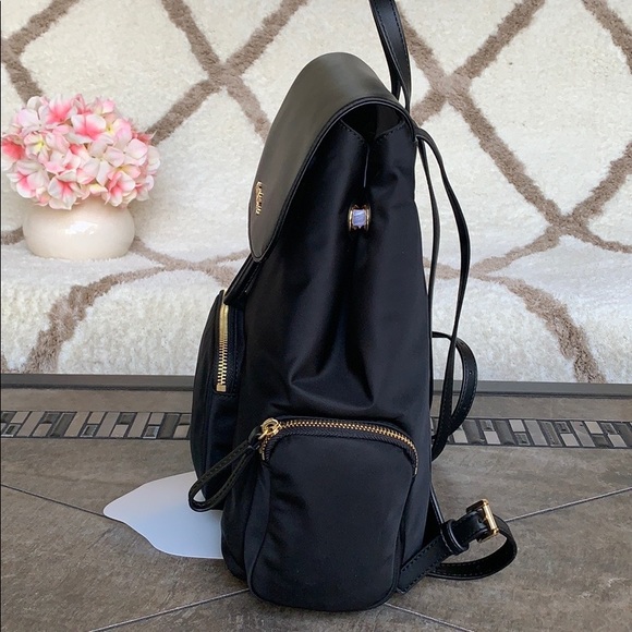 MICHAEL KORS ABBEY LG CARGO BACKPACK BLACK - Picture 4 of 16